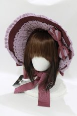 画像1: Innocent World / クラシカルリボンボンネット  ダークバイオレット×ライトバイオレットDark violet×Light violet H-26-06-26-074-IW-AC-NS-ZH (1)