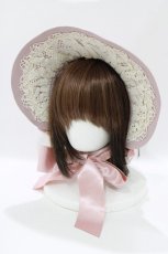 画像1: Innocent World / リバイバルクラシカルボンネット  ピンク H-26-06-26-075-IW-AC-NS-ZH (1)