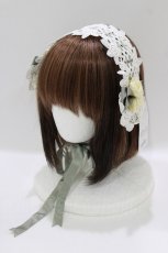 画像1: Innocent World / ローズバスケットヘッドドレス  グリーン H-26-06-26-078-IW-AC-NS-ZH (1)
