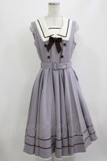 画像1: Innocent World / ルーシージャンパースカート M グレイッシュバイオレット×ショコラ/Grayish Violet× Chocolat H-26-06-26-020-IW-OP-NS-ZH (1)