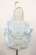 画像1: Maison de FLEUR / シナモロールリボントートバッグ  サックス H-26-06-27-038-LO-BG-NS-ZH (1)