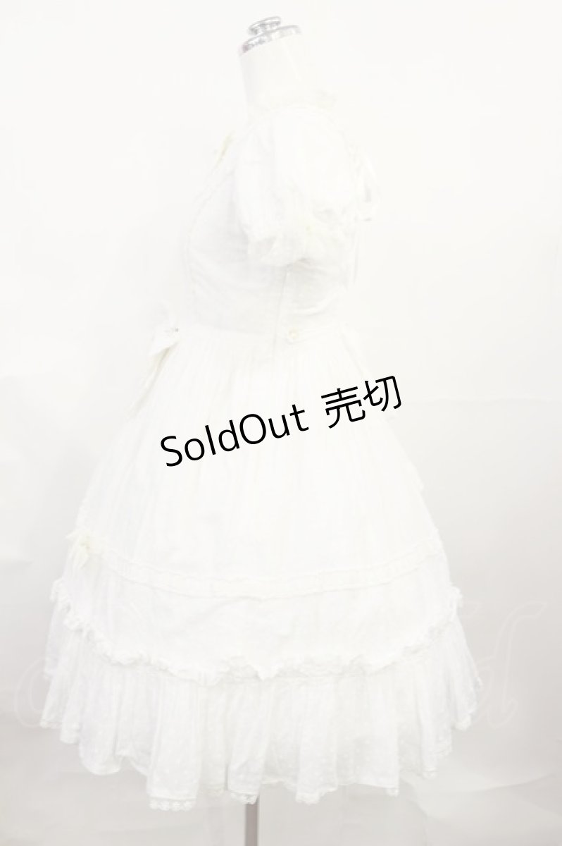 画像2: BABY,THE STARS SHINE BRIGHT / SNOW DOTミニ袖ワンピース Free 白 H-26-06-27-003-BA-OP-NS-ZH (2)