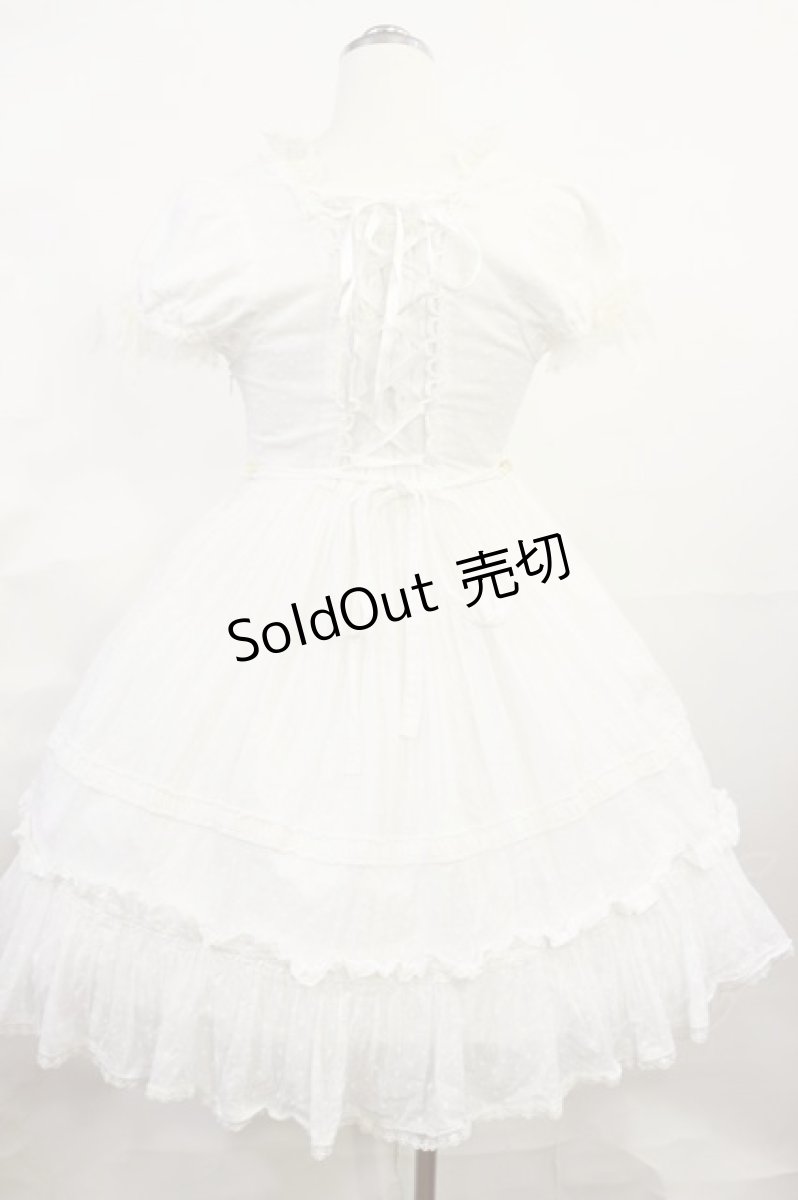 画像3: BABY,THE STARS SHINE BRIGHT / SNOW DOTミニ袖ワンピース Free 白 H-26-06-27-003-BA-OP-NS-ZH (3)