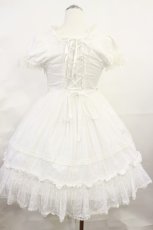 画像3: BABY,THE STARS SHINE BRIGHT / SNOW DOTミニ袖ワンピース Free 白 H-26-06-27-003-BA-OP-NS-ZH (3)