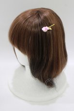 画像2: Emily Temple cute / Ribbonパフヘアピン  ピンク H-26-06-27-1046-ET-AC-AK-ZH (2)