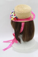 画像2: Shirley Temple / ミニストローハット  ブラウン H-26-06-27-1048-ET-AC-AK-ZH (2)