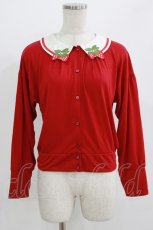 画像1: Emily Temple cute / Berry Collegeカーディガン  レッド H-26-06-27-1008-ET-TO-AK-ZH (1)