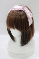 画像1: Shirley Temple / ビジューリボンカチューシャ  ピンク H-26-06-27-1029-ET-AC-AK-ZH (1)