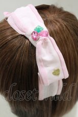 画像2: Shirley Temple / ビジューリボンカチューシャ  ピンク H-26-06-27-1029-ET-AC-AK-ZH (2)