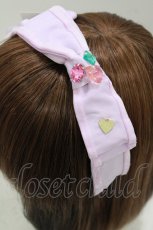 画像2: Shirley Temple / ビジューリボンカチューシャ  パープル H-26-06-27-1030-ET-AC-AK-ZH (2)