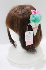 画像1: Shirley Temple / アイスクリームヘアクリップ  サックス H-26-06-27-1034-ET-AC-AK-ZH (1)
