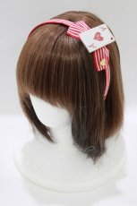 画像1: Shirley Temple / トランプリボンカチューシャ  レッド H-26-06-27-1035-ET-AC-AK-ZH (1)