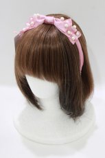画像1: Shirley Temple / パールリボンカチューシャ  ピンク H-26-06-27-1036-ET-AC-AK-ZH (1)