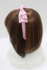 画像2: Shirley Temple / パールリボンカチューシャ  ピンク H-26-06-27-1036-ET-AC-AK-ZH (2)