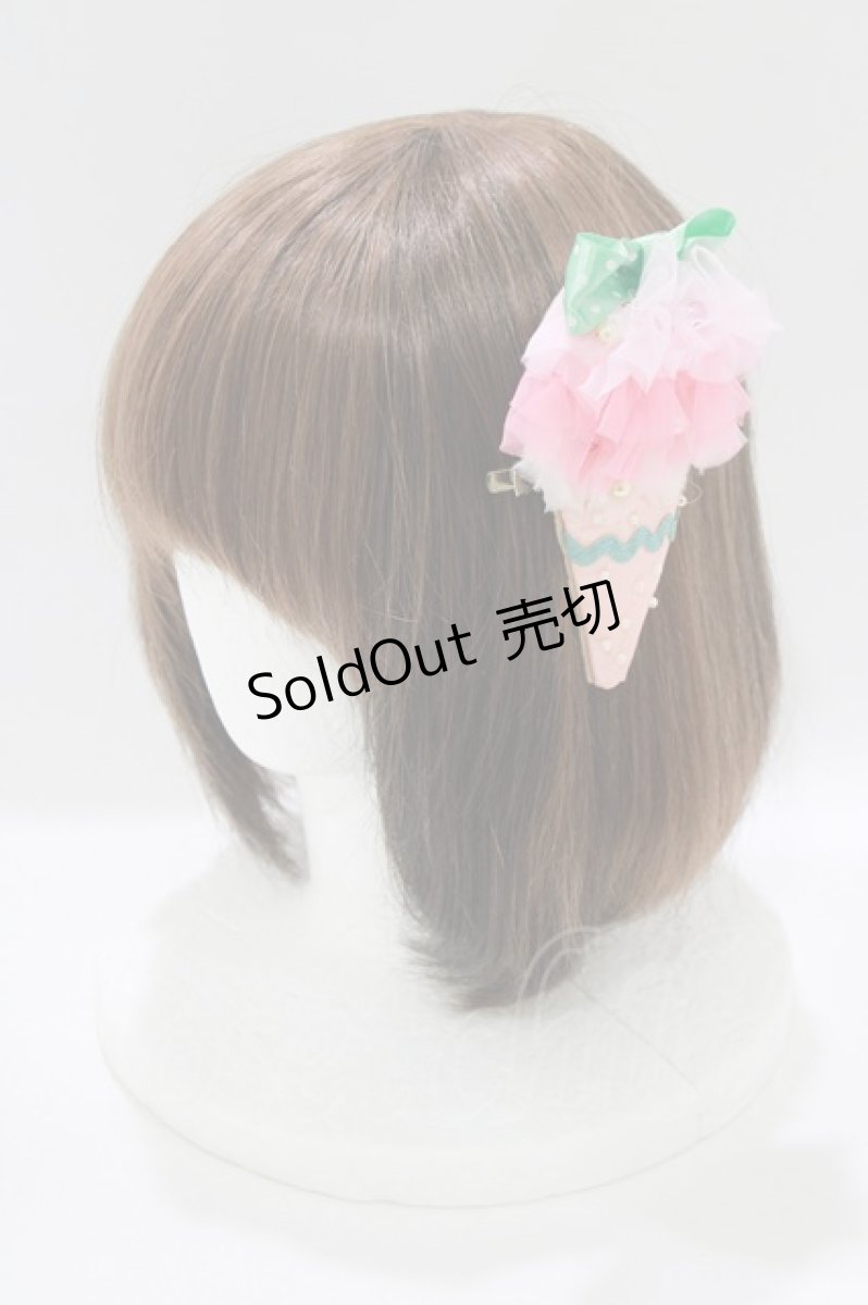 画像1: Shirley Temple / アイスクリームヘアクリップ  ピンク H-26-06-27-1039-ET-AC-AK-ZH (1)