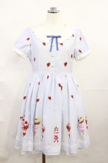 画像1: Ank Rouge / SweetParfait スカラップワンピース M サックス H-26-06-27-010-CA-OP-NS-ZH (1)