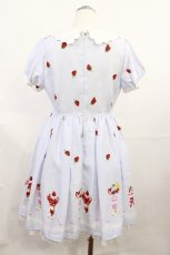画像2: Ank Rouge / SweetParfait スカラップワンピース M サックス H-26-06-27-010-CA-OP-NS-ZH (2)