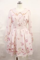 画像1: LIZ LISA / My Melodyコラボ第10弾/スウィートケーキ柄ワンピース Free ピンク H-26-06-27-011-LO-OP-NS-ZH (1)