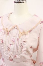 画像4: LIZ LISA / My Melodyコラボ第10弾/スウィートケーキ柄ワンピース Free ピンク H-26-06-27-011-LO-OP-NS-ZH (4)