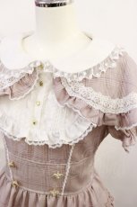 画像3: LIZ LISA / チェックリボンケープワンピース Free ピンク H-26-06-27-015-LO-OP-NS-ZH (3)