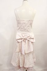 画像2: JESUS DIAMANTE / バックリボンレースワンピース 42 ピンク H-26-06-27-019-JE-OP-NS-ZH (2)