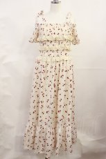 画像1: Ank Rouge / Cherryシャーリングロングワンピース M アイボリー H-26-06-27-020-CA-OP-NS-ZH (1)
