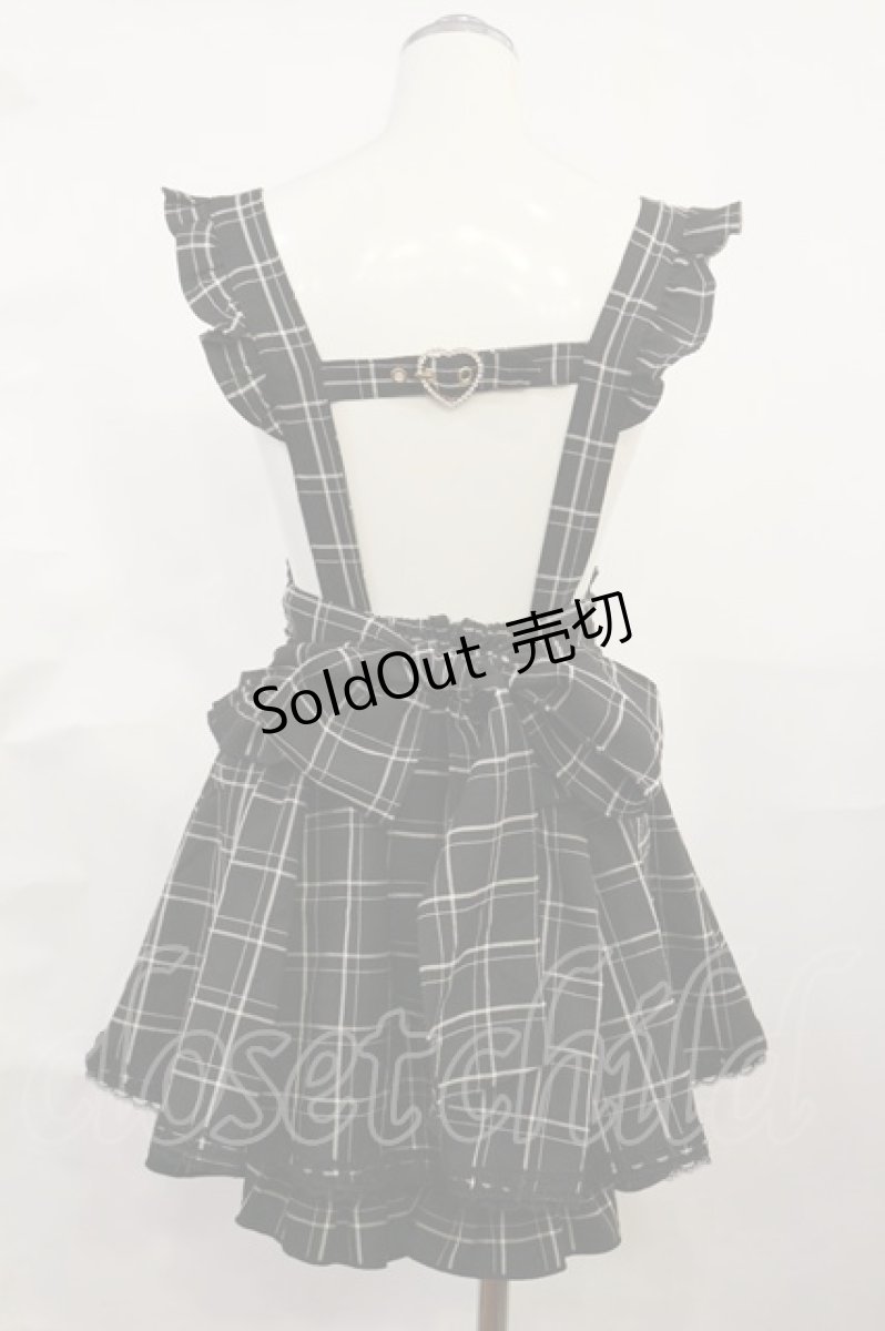 画像2: LIZ LISA / レースアップサスペンダー付スカパン Free ブラック H-26-06-27-022-LO-SK-NS-ZH (2)
