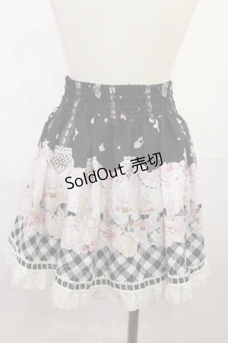 画像2: LIZ LISA / Sugary Treats Picnic柄セットアップのスカート Free ブラック H-26-06-27-024-LO-SK-NS-ZH (2)