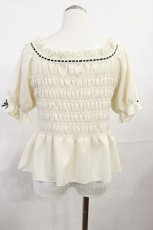 画像2: m petit by misako / シャーリングプルオーバー L オフ H-26-06-27-029-LO-TO-NS-ZH (2)