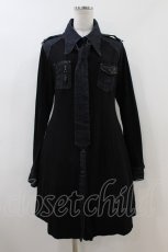 画像1: Qutie Frash / デニムシャツワンピース  黒 H-26-06-28-034-QU-BL-AK-ZH (1)