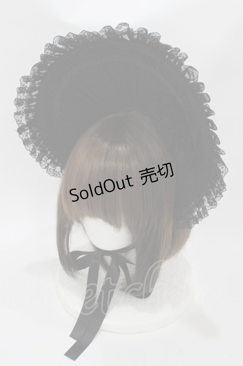 画像1: DARK IN LOVE / Roesia Bonnet  黒 H-26-06-28-004-PU-AC-AK-ZH (1)