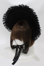 画像1: DARK IN LOVE / Roesia Bonnet  黒 H-26-06-28-004-PU-AC-AK-ZH (1)