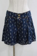 画像1: Cherir la femme / デニムショートパンツ S ブルー H-26-06-28-1026-LO-PA-NS-ZH (1)