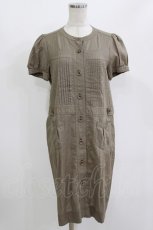 画像1: Franche Lippee / シャツワンピース M ブラウン H-26-06-28-1030-LO-OP-NS-ZH (1)