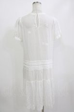 画像3: Cherir la femme / 刺繍ワンピース M 白 H-26-06-28-1034-LO-OP-NS-ZH (3)