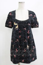 画像1: Cherir la femme / オリプリトップス M ブラック H-26-06-28-1038-LO-TO-NS-ZH (1)