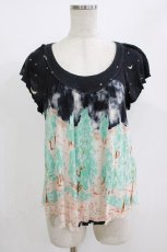 画像1: Cherir la femme / オリプリトップス M ブラック/羊 H-26-06-28-1055-LO-TO-NS-ZH (1)