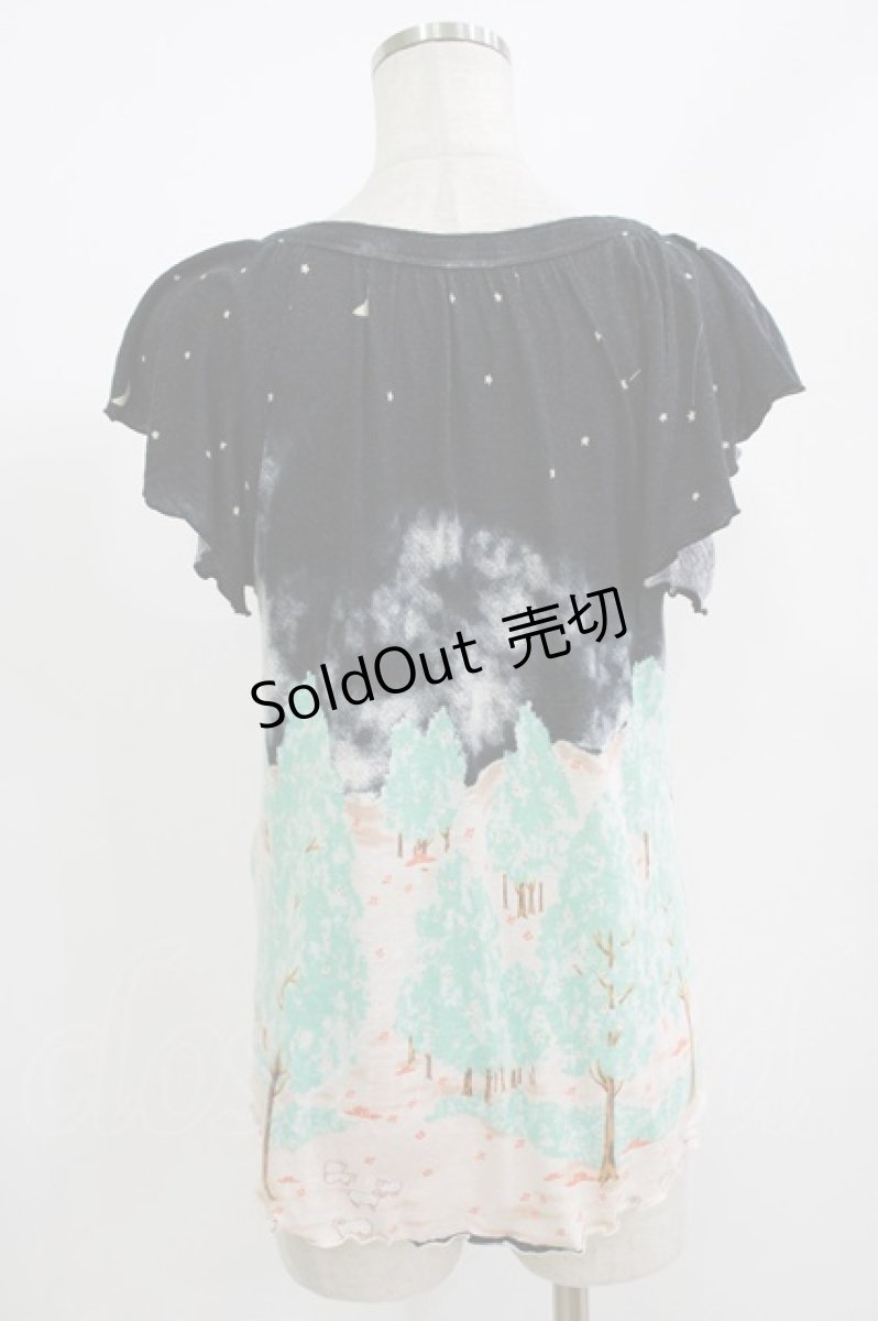 画像2: Cherir la femme / オリプリトップス M ブラック/羊 H-26-06-28-1055-LO-TO-NS-ZH (2)