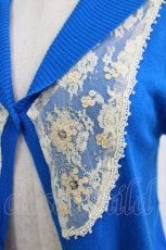 画像3: Franche Lippee / レース切替ボレロ M ブルー H-26-06-28-1068-LO-TO-NS-ZH (3)