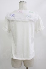 画像2: Nile Perch / オーガンジーセーラーカットソー Free 白 H-26-06-28-1069-LO-TO-NS-ZH (2)