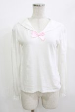 画像1: Nile Perch / セーラーカットソー Free 白 H-26-06-28-1071-LO-TO-NS-ZH (1)