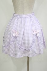 画像3: Nile Perch / ギンガムチェックリボンスカート Free ラベンダー H-26-06-28-1009-LO-SK-NS-ZH (3)