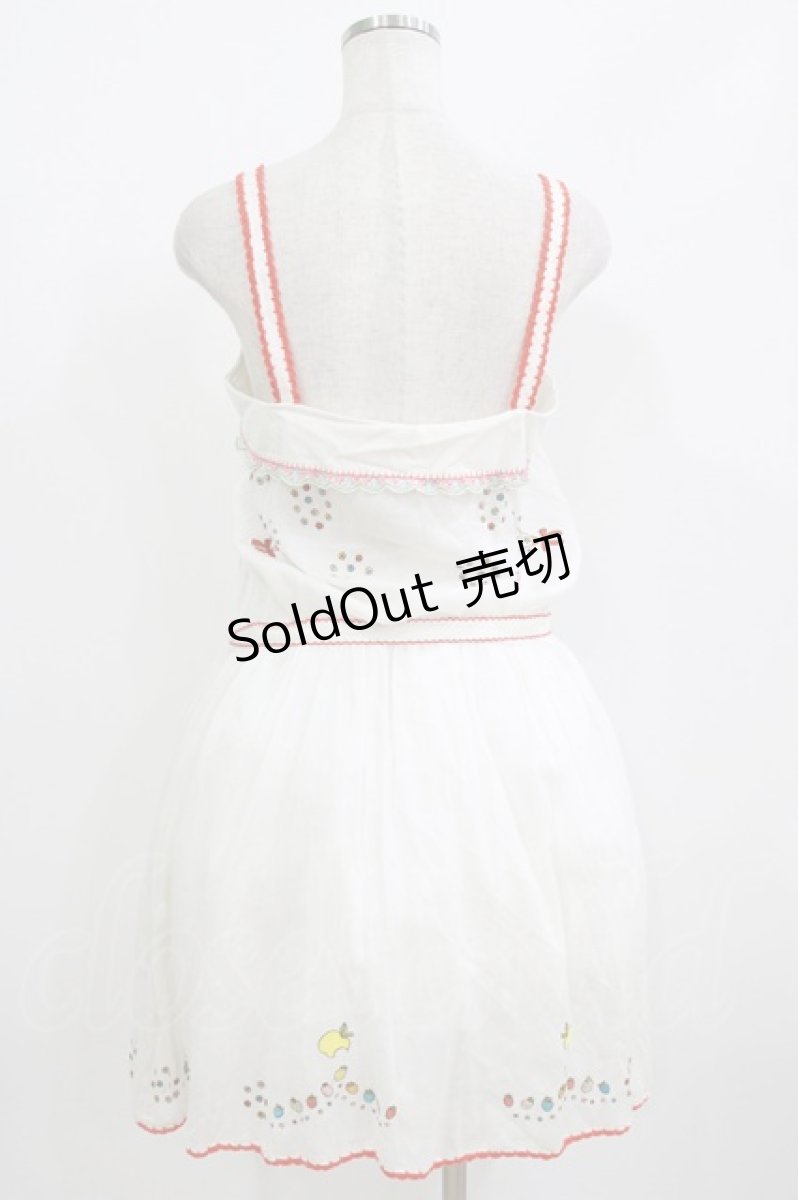 画像3: Franche Lippee / 刺繍ワンピース M 白 H-26-06-28-1014-LO-OP-NS-ZH (3)