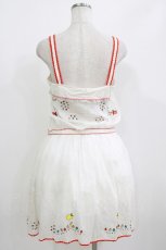 画像3: Franche Lippee / 刺繍ワンピース M 白 H-26-06-28-1014-LO-OP-NS-ZH (3)
