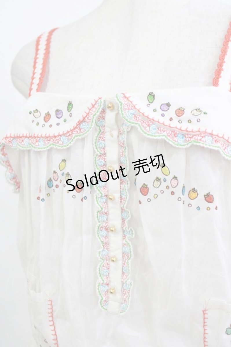 画像4: Franche Lippee / 刺繍ワンピース M 白 H-26-06-28-1014-LO-OP-NS-ZH (4)