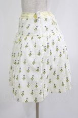 画像2: Franche Lippee / オリプリスカート M 白/うさぎ柄 H-26-06-28-1020-LO-SK-NS-ZH (2)