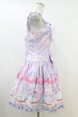 画像3: Angelic Pretty / Dolly Catローウエストジャンパースカート Free ラベンダー H-26-06-28-2033-AP-OP-NS-ZH (3)