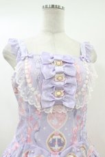 画像4: Angelic Pretty / Dolly Catローウエストジャンパースカート Free ラベンダー H-26-06-28-2033-AP-OP-NS-ZH (4)