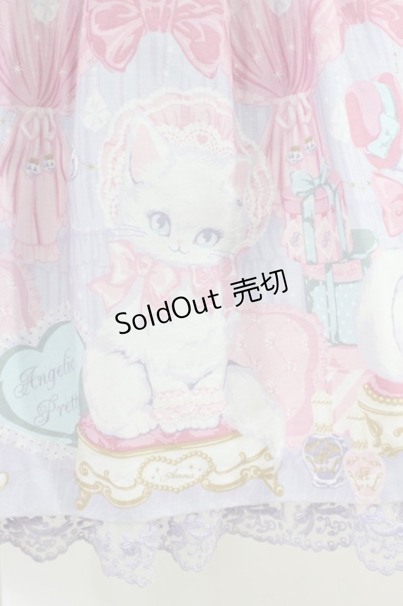 画像5: Angelic Pretty / Dolly Catローウエストジャンパースカート Free ラベンダー H-26-06-28-2033-AP-OP-NS-ZH (5)