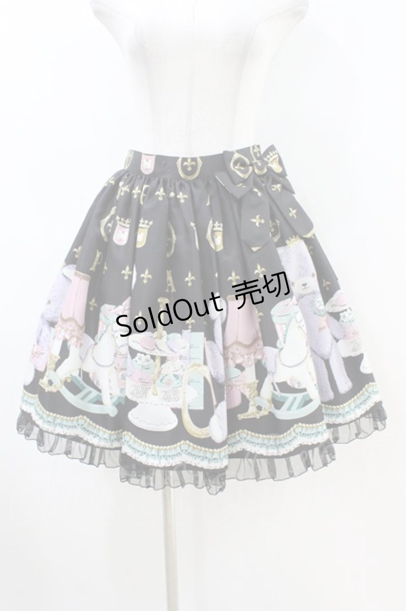 画像1: Angelic Pretty / Charlotte's Bearスカート Free ブラック H-26-06-28-2037-AP-SK-NS-ZH (1)